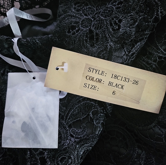 Mikael Aghal Black Dress Size 6 - Picture 4 of 4